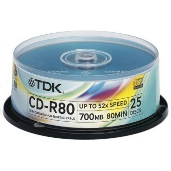 TDK CD-R 700MB 52x, 25ks