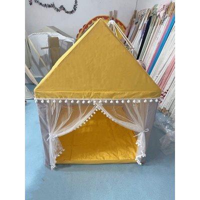 Costway detský domček na hranie Princezná žltá