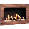 Závesný biokrb BIO FLAME 65 x 40 x 12 cm, hnedý