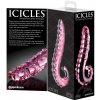 Icicles No. 24 ribbed tongue glass dildo