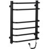 CERANO - Elektrický sušiak uterákov Alessandro - 135 W - čierna matná - 660x550 mm
