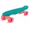 Fun pro Mini Cruiser Skateboard Trickboard PP Board 100kg LED kolieska PU Tvrdosť: 88A (sk_mc_grn_pnk)