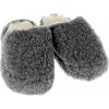 Barefoot TV papuče Big Foot z ovčej vlny tmavo šedá