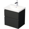Intedoor Kúpeľňová skrinka s umývadlom LANDAU 60x65 cm čierna matná