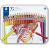 Farebné ceruzky, sada, šesťhranné, v plechovej krabičke, STAEDTLER 175, 72 rôznych farieb