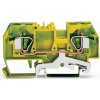 WAGO 282-907/999-950 svorka ochranného vodiča 8 mm pružinová svorka Osadenie: PE zelená, žltá 50 ks; 282-907/999-950