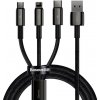 Baseus CAMLTWJ-01 Tungsten Gold 3v1 USB-C, Lightning, MicroUSB, 1,5m