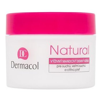 Dermacol Natural výživný mandlový denný krém v tubě suchá a citlivá pleť 50 ml