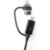 EP-DG950DBE Samsung Combo microUSB Datový Kabel s redukcí USB-C 1.4m Black (Bulk) 2439768