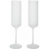 Ferm Living Poháre na šampanské Ripple Flutes set 2 ks, frosted