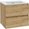 kielle Nefia Skříňka s umyvadlem 60x55x46 cm, zlatý dub 50027S621