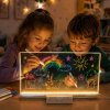 LED akrylová tabuľka na písanie s podsvietením (Svietiaca LED tabuľka na odkazy, kreslenie a kreatívne poznámky)