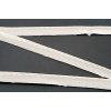 Saténový výpustek - světle smetanová - šírka 1,4 cm