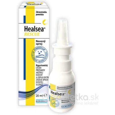 Generica Healsea RESCUE hypertonický nosný sprej 20 ml