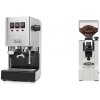 Gaggia New Classic E24, stainless steel + Eureka Mignon XL, CR white