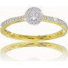 VIPgold Zásnubný prsteň s briliantmi v žltom zlate R330-48663z