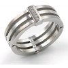 Boccia Titanium Titánový prsteň s diamantmi 0126 01