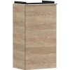 Hansgrohe Xelu Q - Umývadlová skrinka, 63x34x27 cm, 1 dvierka, pánty vľavo, prírodný dub/chróm 54013000