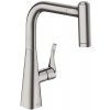 Hansgrohe Metris - Drezová batéria s výsuvnou spŕškou, vzhľad nehrdzavejúcej ocele - 14834800
