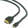 GEMBIRD Kábel HDMI-HDMI micro 1,8m, 1.3, M/M tienený, zl. CC-HDMID-6