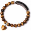 Silver Star Onyxwood dámsky náramok, hnedý, Tiger Eye, 23 cm