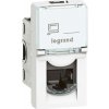 Legrand Mosaic dátová zásuvka RJ45, Cat.5e, FTP, hliník, 1 modul 079452
