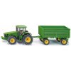 Siku Farmer - traktor John Deere s vlekom, 1:50