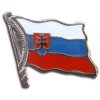 Odznak SLOVENSKO vlajka vejúca - strieborný