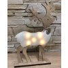 Drevená svietiaca LED dekorácia 30 cm