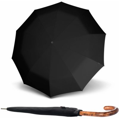 Knirps T.771 Long automatic Black pánsky holový dáždnik černý