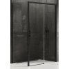 New Trendy Prime sprchovací kút 100x100 cm obdĺžniková čierna matné/priehľadné sklo D-0317A/D-0130B