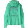 Patagonia Sun Hoodie Cap Cool Sun Hoody dámská Velikost: XL / Barva (vzor): aqua stone: early teal x-dye