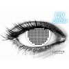 Lucifer Crazy šošovky - nedioptrické - GLOW WHITE MESH UV svietiace (2 šošovky)