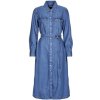 Levis Dlhé šaty QUINCEY LS MAXI DRESS Modrá