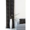 Záves dekoračný alebo látka, New York Metrix, čierny, 150 cm 150 cm