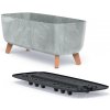 PROSPERPLAST Kvetináč GRACIA CASE BETON EFFECT 58cm sivý