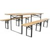 PIVNÝ SET 200 X 50 X 25 CM | 3 NOHY NA LAVICI