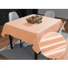 Biante Saténový štvorcový obrus polyesterový Satén LUX-060 Svetlo broskyňový 60x60 cm