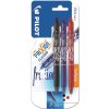 Pilot Sada Roller FriXion Ball Clicker 3 ks, 0.7, blister, Čierna, Červená, Modrá