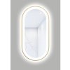 Oválne LED zrkadlo do kúpeľne s osvetlením OVAL LINE PREMIUM 100 x 50 cm v zlatom ráme