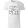 Geodet vybavenie - Tričko z organickej bavlny - 3XL ( Biela )