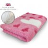 DRYBED Premium Vet Bed Big Heart ružový 100 x 75 cm