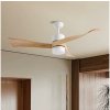 ZEVENTI ZEVENTI - LED stropný ventilátor NATURITO LED/18W/230V Wi-Fi Tuya biely/dub + DO ZV0037 + záruka 3 roky zadarmo + záruka 3 roky zadarmo