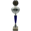 Šípkarská trofej strieborno-modrý pohár 32cm vysoká