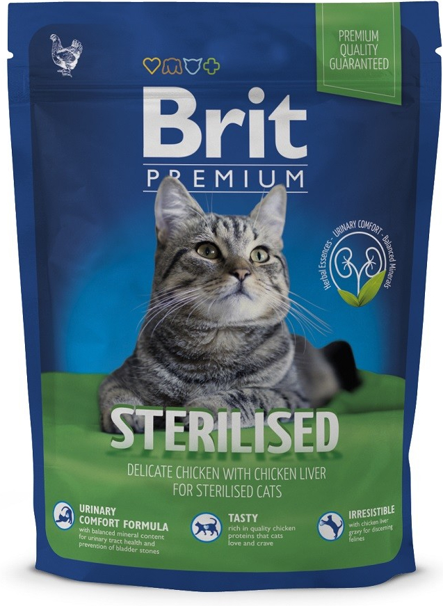Brit Premium Cat Sterilised 800 g od 4,09 € - Heureka.sk