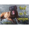 Pozorpes.sk, výstražná tabuľka (Cane corso)