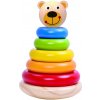 Tooky Toy nasadzovacie krúžky Macko Pastel