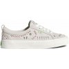 Pánske voľnočasové topánky Cariuma OCA Low Smoke White Suede Embroidered Sneaker