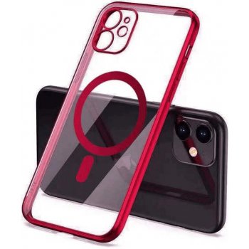 Púzdro SES MagSafe silikonové Apple iPhone 12 - červené