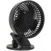 Kobi Nabíjací stolný ventilátor s klipom VIENTO 6W/5V 2000 mAh čierna KB0503 + záruka 3 roky zadarmo + záruka 3 roky zadarmo
